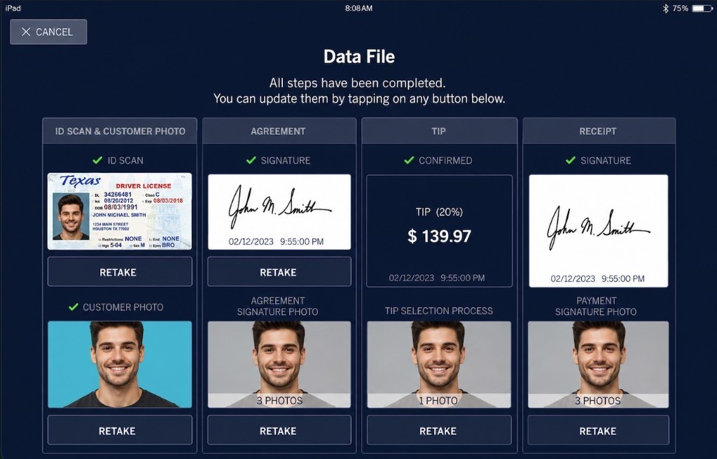 HausVue chargeback evidence captured on every transaction